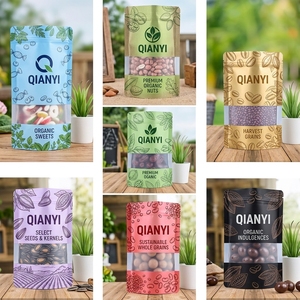 Sachet Doypack en plastique composite durable avec fenêtre, personnalisable avec logo, pour l'emballage de bonbons, biscuits, céréales et snacks - Vente en gros - Product Image 1