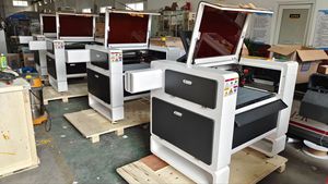 Out Slide đường sắt mô-đun tự động foucus Laser Cutter 4060 RUIDA khắc <span class=keywords><strong>3D</strong></span> máy với reci Ống S & một cw3000 Máy làm lạnh lưỡi thanh giường - Product Image 2