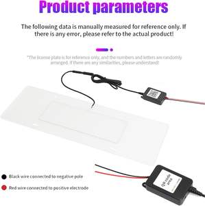 Luci Targa LED Multicolore con Effetto Inseguimento, Cornici <span class=keywords><strong>per</strong></span> Targa <span class=keywords><strong>per</strong></span> <span class=keywords><strong>Auto</strong></span>, Rimorchi, UTV, ATV, Camion, Camper - Product Image 2