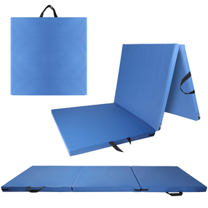 Tapis de gymnastique pliable YX, 5 mm d'épaisseur, mousse à mémoire de forme, tapis de yoga antidérapant, tapis de sol pour la gym, les entraînements à domicile, le Pilates, les étirements - Product Image 1