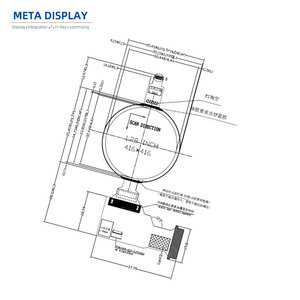 1.28นิ้ว AMOLED Display 416x416 MIPI cuircular OLED DISPLAY - Product Image 1