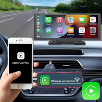 Radio Mobil Portabel 10.26 inci, Radio mobil nirkabel & Android CarPlay BT 5.0, AUX dan FM mendukung kartu TF 256GB