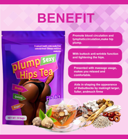 Sachets de thé personnalisés avec logo 3g*30 – Thé aux herbes pour des hanches galbées avec Maca – Bien-être naturel – Soutien à la forme des fesses – Qualité alimentaire pour adultes