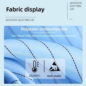Chống tĩnh điện lưới Trucker Hat chống bụi và thoáng khí ESD tuân thủ phòng sạch làm việc hat - Product Image 6