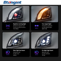 Feux avant LED adaptés au modèle ancien Toyota Land Cruiser Prado (Bulldog) FJ120 (2003-2009), ensemble de phares, rénovation LED
