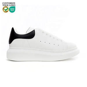 2025 Wholesale <b>Top</b> Quality Luxury Designer Shoes Genuine Leather Black White Platform Sneakers Men Women Casual <b>Walking</b> Shoes - Product Image 1