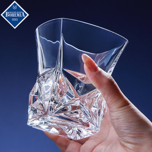 Bohemia Crystal Whisky Glass Set 301-400ml Lead Free Cocktail Party Use - Product Image 4
