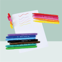Lot de 12 marqueurs feutres lavables colorés pour dessin, fournitures scolaires, cadeau pour enfants, ensemble de marqueurs artistiques