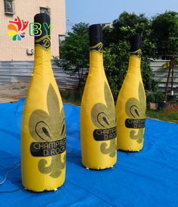 زجاجة بيرة قابلة للنفخ كبيرة الحجم مع أضواء LED للدعاية والترويج، يمكن تخصيص الشعار - Product Image 6