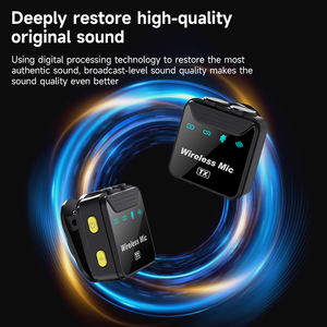 Micrófono de Solapa Inalámbrico Portátil SX23 con Cancelación de Ruido C para Vlog, Grabación de Audio/Video en Vivo, Compatible con Múltiples Dispositivos - Product Image 4