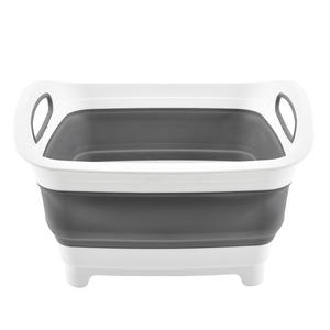 New Foldable Vegetable Washing Basin Grayish <b>White</b> Multifunctional Sink Drain <b>Basket</b> For Fruit And Vegetable <b>Storage</b> - Product Image 3