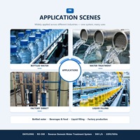 Usine de traitement d'eau par osmose inverse industrielle personnalisée, machine de purification d'eau pure pour l'industrie alimentaire et des boissons