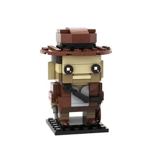 C7385 Mini Indiana Jones Brickheadz Brick Head Figures 161pcs Kid Intelligence Toys DIY Model Educational Building Blocks Sets