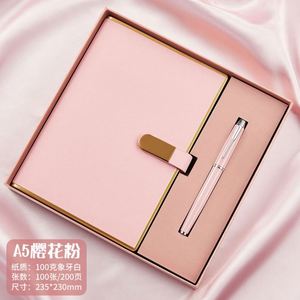 Carnet d'adresses de bureau en cuir PU A5/B5 personnalisé, coffret cadeau d'affaires portable avec logo personnalisé, couleur personnalisée, design créatif - Product Image 6