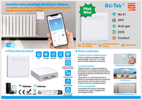 Radiateur électrique Thermostat Wifi Contrôleur de chauffage Module pilote de fil pilote