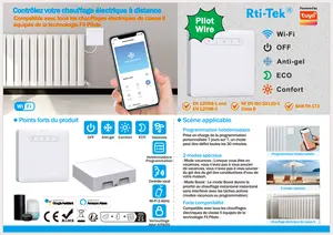 Elektrikli radyatör Wifi termostat isıtma kontrolörü Pilot tel pilot modülü