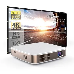 Mới Nhất Nhỏ Nhỏ S-90 DLP Cube Proyector Thông Minh Android 9 Rạp Hát Tại Nhà Projecteur Xách Tay Mini 4K Video Chiếu