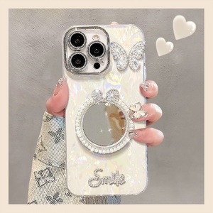เคสโทรศัพท์เคลือบเงาหรูหราแบบกระจกเพชร พร้อมตัวป้องกันเลนส์กล้อง สำหรับ iPhone 17 16 15 14 13 12 11 Pro Max XS Plus - Product Image 4