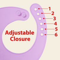 Bavoir en Silicone sans BPA pour bébés, outil imperméable pour nourrissons et tout-petits, installation souple et ajustable