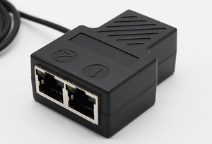 Divisor Ethernet RJ45 de 1 a 2 Salidas con Cable de Alimentación USB, Compatible con Dos Dispositivos que Funcionan Simultáneamente - Product Image 3