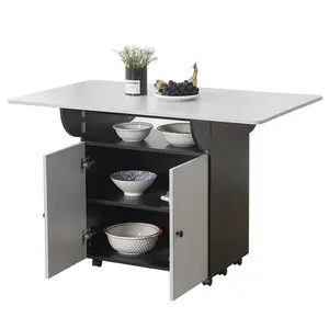 节省空间的折叠餐桌多功能可折叠落叶延伸可扩展家用多功能家具