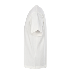 T-shirt décontracté minimaliste à col rond avec logo brodé, 100 % coton, coupe ample et respirante, idéal pour le dropshipping - Product Image 3
