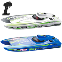 Bateau RC professionnel 88rc Tx768 à grande vitesse, moteur brushless 2,4 GHz, 30 km/h, télécommande, câble USB, prêt à l'emploi