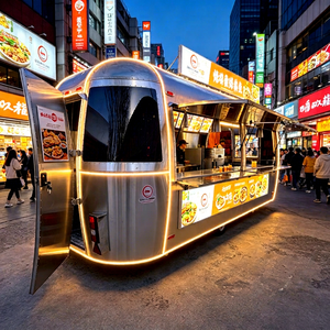 France Style Food Trailer CE Certified Mobile <b>Kitchen</b> Modern Crepe Cart - Product Image 1