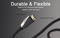 Support en alliage de zinc VCOM pour câble HDMI 48 Gbps haute définition 8K 60Hz 4K 120Hz pour les joueurs, les professionnels de la média et le montage vidéo