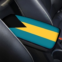 Protecteur d'accoudoir de voiture léger et fin, imprimé avec le drapeau des Bahamas, tapis d'accoudoir universel pour la décoration de voiture