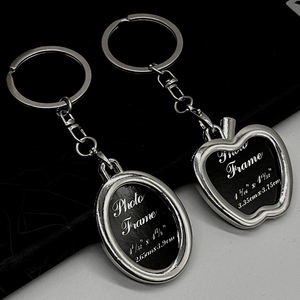 Porte-clés en métal personnalisés multi-formes avec logo sur mesure, vente en gros d'usine, porte-clés promotionnels vierges - Product Image 1