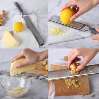 Utensilios de Cocina, Rallador Manual Multiusos para Cítricos y Limón, Rallador de Queso y Zester de Acero Inoxidable