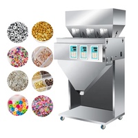 Machine de remplissage quantitative à grande vitesse et multi-têtes pour café, sucre, bonbons, sel, thé, bouteilles et sachets, avec pédale de commande