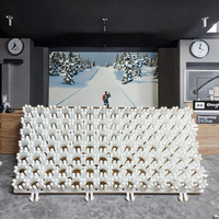Tapis de ski sec professionnel, tapis d'entraînement pour le ski et le snowboard avec absorption des chocs