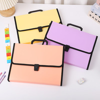 Porte-documents portable en PP à clip, double usage, pour étudiants et bureau