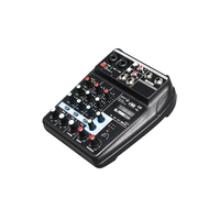 4-Kanal Kompakt-Mixer mit Bluetooth-Reverb, Bühnen-Computer Live-Streaming, USB Mini-Mixer, DJ-Mixer