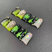 Uñas Postizas Hechas a Mano de Alta Calidad, Forma de Pico de Pato, Estilo 3D, Venta al Por Mayor de Fábrica, Personalización Disponible