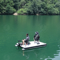 Plateforme de pêche gonflable en PVC Ejia avec logo personnalisé, avec moteur, radeau de pêche portable, planche à pagaie pour utilisation aquatique