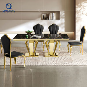 8 مقاعد طاولة طعام مطعم مخصص الرخام الطعام غرفة tabels و طقم كراسي - Product Image 3