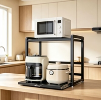 Étagère de rangement pour appareils électroménagers, robuste et élégante, adaptée à la cuisine et au salon