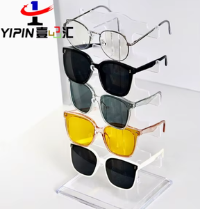 접이식 친환경 선글라스 랙 안경 홀더 디스플레이 스탠드 5단 플라스틱 투명 - Product Image 5