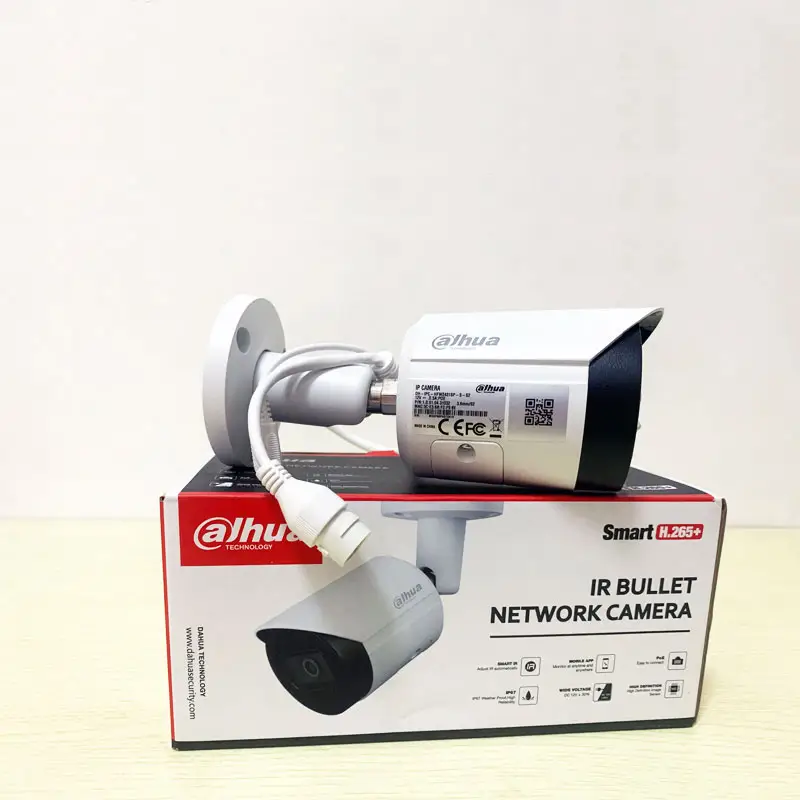 야외 야간 투시경 Dahua IP CCTV 카메라 IPC-HFW5449T1-ASE-D2 4MP 방수 풀 컬러 CCTV 카메라