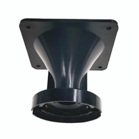 Accessoires pour haut-parleurs de compression YiCheng ABS de haute qualité, 110 mm * H90 * 110 mm, tweeter à cornet