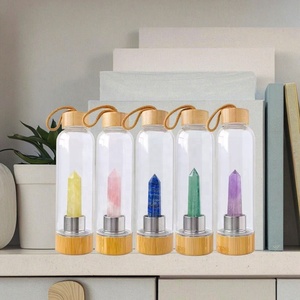 Bouteille d'eau en cristal écologique haut <span class=keywords><strong>de</strong></span> gamme, logo personnalisé, sérigraphie, bouteille d'élixir d'énergie <span class=keywords><strong>de</strong></span> guérison - Product Image 6