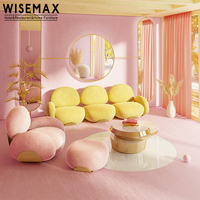 WISEMAX FURNITURE Mobilier de luxe moderne pour hall d'hôtel, fauteuils, canapés de salon, fauteuils individuels en tissu, chaises de sol de détente