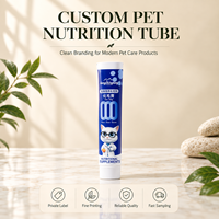 Tube souple en aluminium-plastique de qualité alimentaire pour suppléments pour animaux, avec logo personnalisé, pour crème et pommade pour chiens et chats, vente en gros