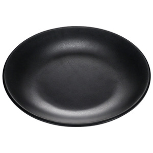 จานเมลามีนทรงกลมสีดำ 7006 ทนทาน สีพื้น สำหรับใช้ในโรงแรม กาแฟ ชา - Product Image 2