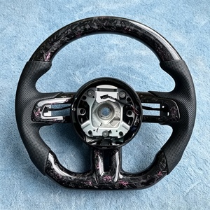 Vente Flash - Vente Directe d'Usine - Volant en Fibre de Carbone Forgé Personnalisé pour Ford Mustang S550 GT 350 GT500 Shelby <span class=keywords><strong>Mach1</strong></span> - Product Image 4