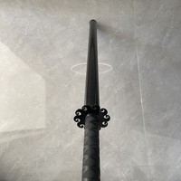 Épée de feu professionnelle en aluminium QUTENG FS90 90cm, durable, Zhejiang, pour spectacles de danse du feu en extérieur, spectacles scéniques et arts du flux