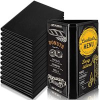 Support de menu de table à 3 faces en similicuir pour restaurant, café, bar et présentation de mariage